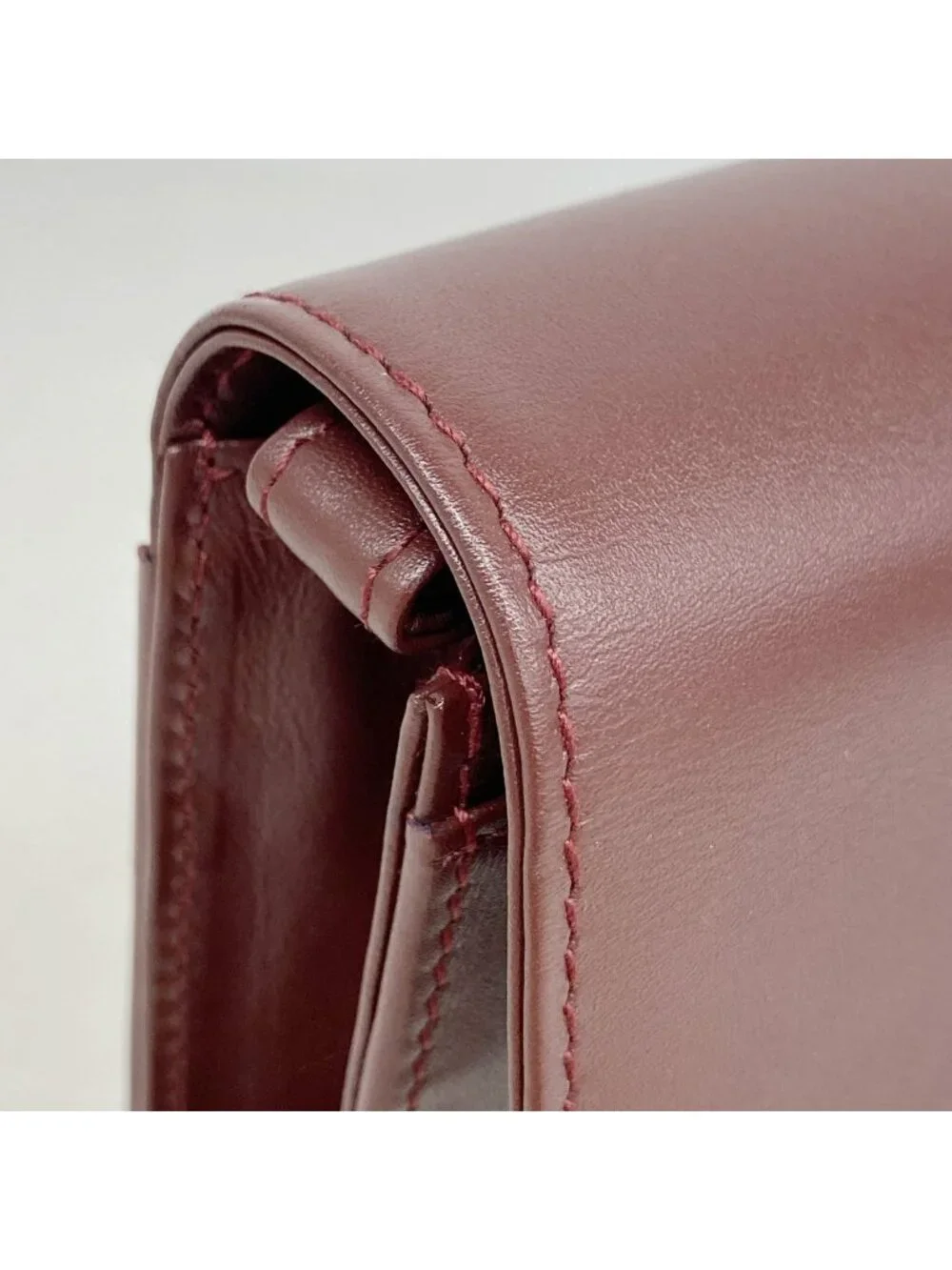 Cartier Clutch Must Leather Bordeaux Gold